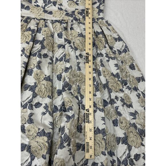 GAL MEETS GLAM Ava Rose Jacquard Dress Size 6 Fit And Flare Pockets Sleeveless - Picture 5 of 9